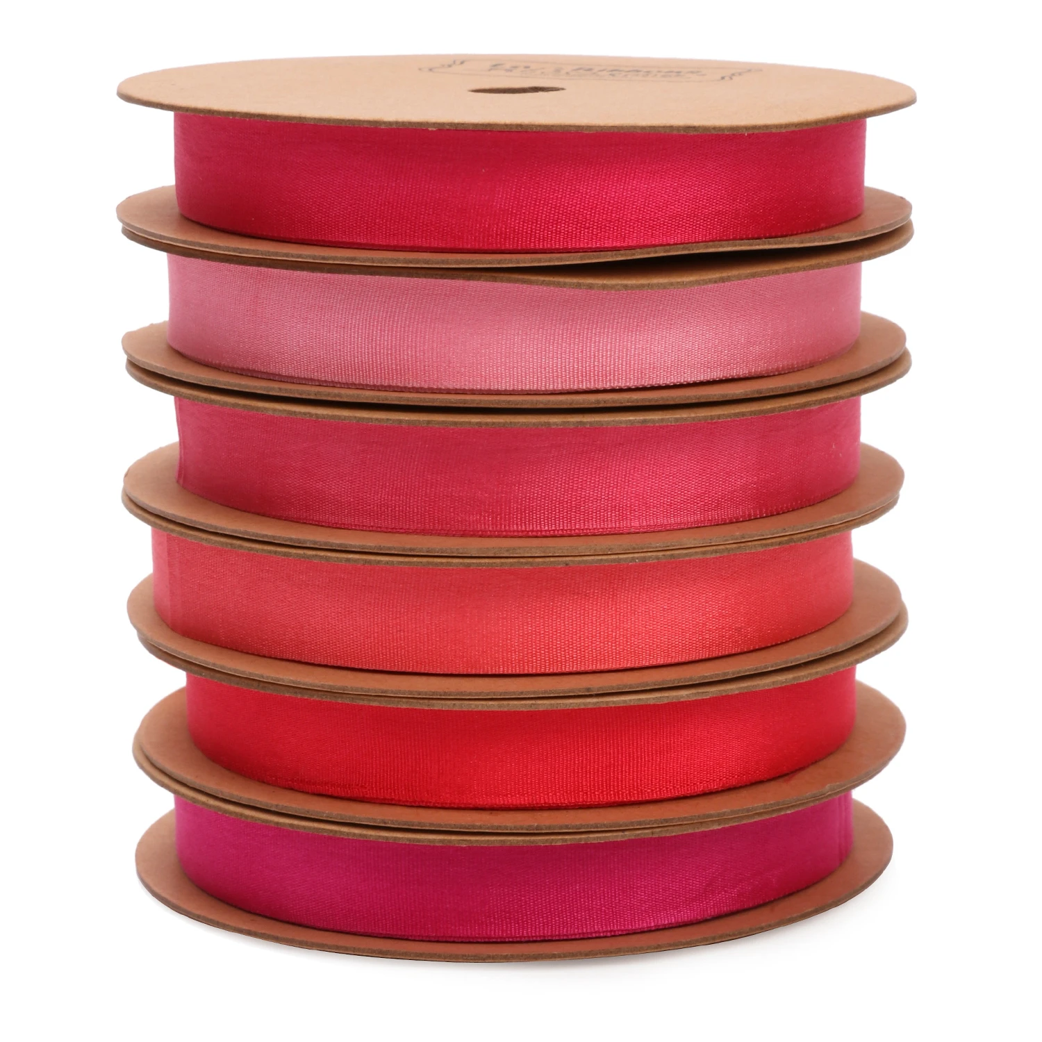 LA ленты 3/8 дюйма, розовые высококачественные 100% шелковые ленты с поздравительной открыткой для приглашения на свадьбу