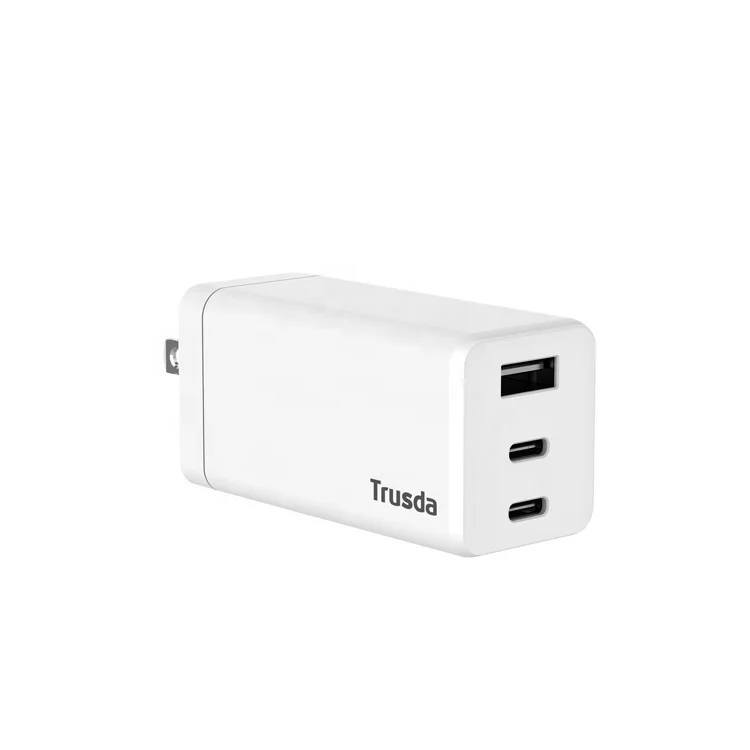 
TRUSDA S21 The Quality US Plug 65w GaN Tech Aple Phones & Mcbooks 3 in 1 USB Power Adapter Fast Charge 