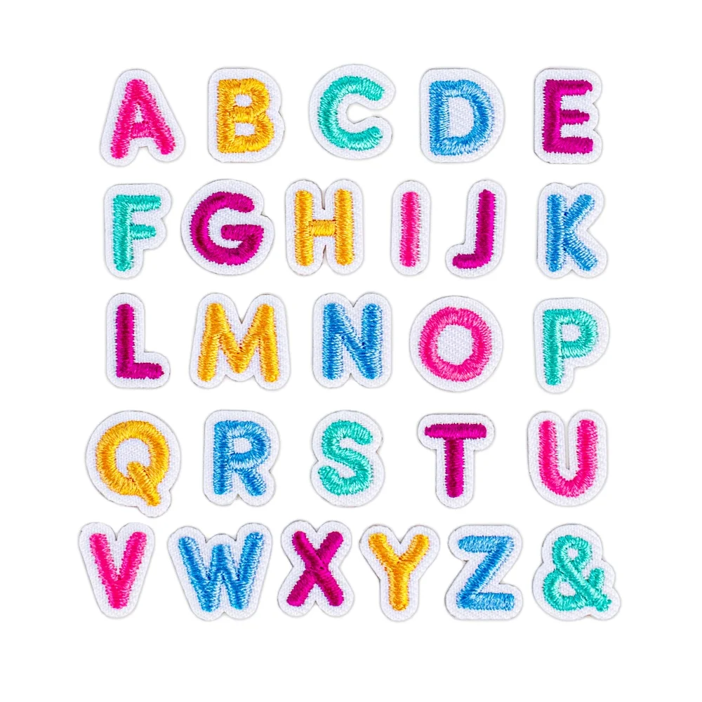 Wholesale Nice Quality Custom 3d embroidery letters for clothing patches