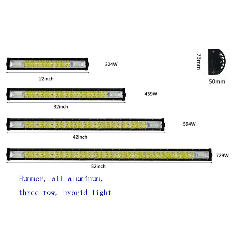 Combo Led Work Light Bar For Driving Offroad Boat Car Tractor Truck 4x4 Suv Atv 12v 24v Led Bar