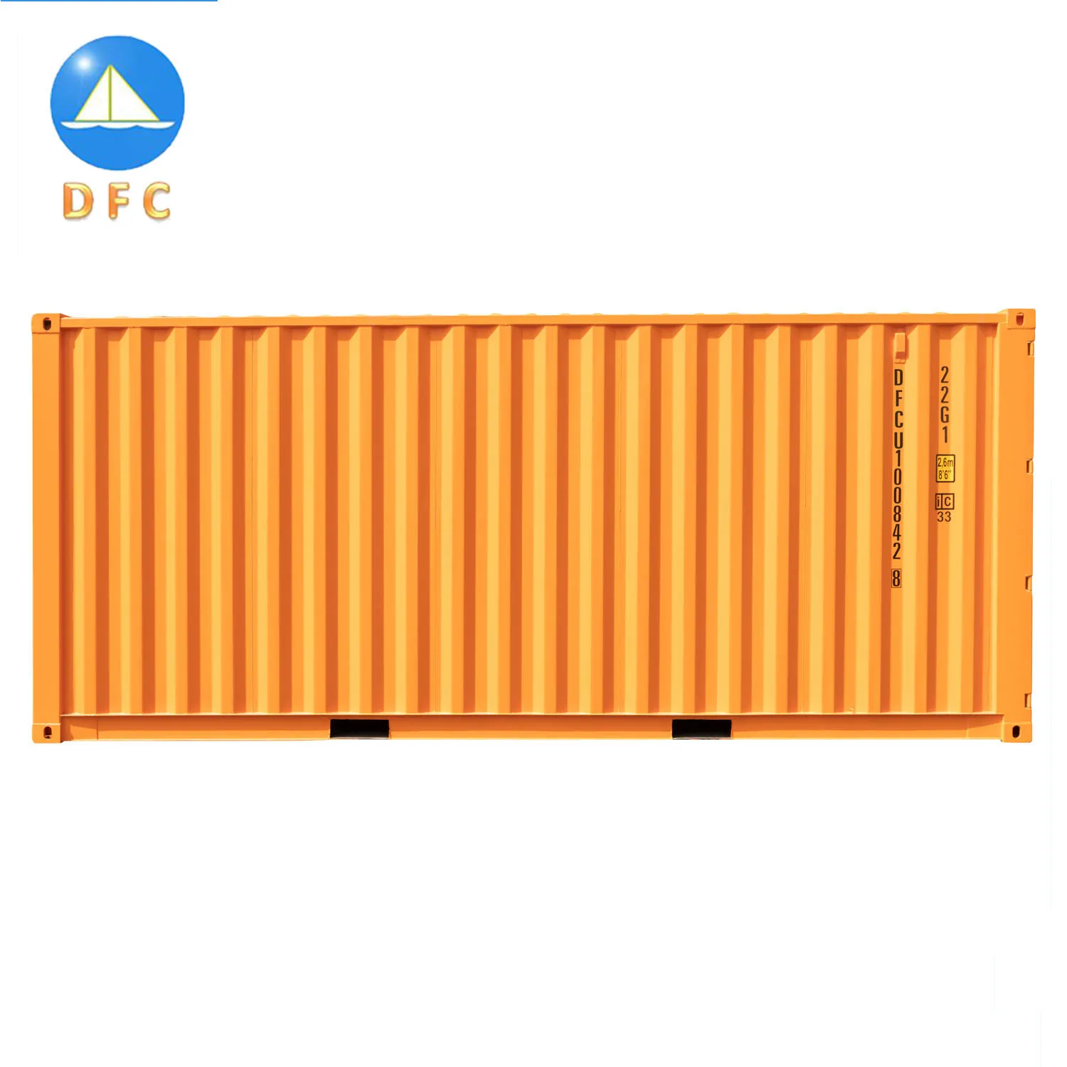 Factory Direct Supply Cube Sea Container 20 Feet Length Iso Dry Cargo Shipping Container for Sale