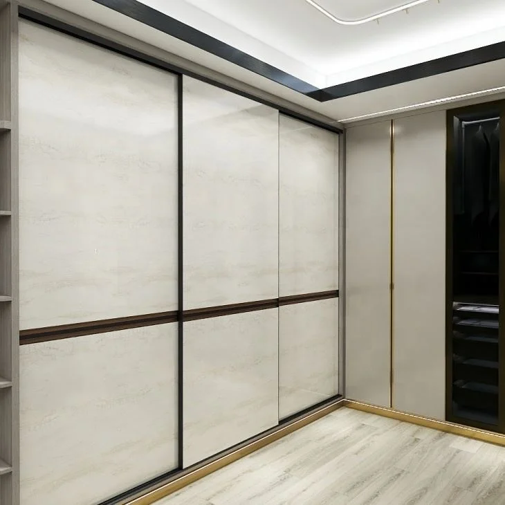 3 Door Sliding Wardrobe Sliding Rollers Manufacturing Good Price Sliding Metal Wardrobe