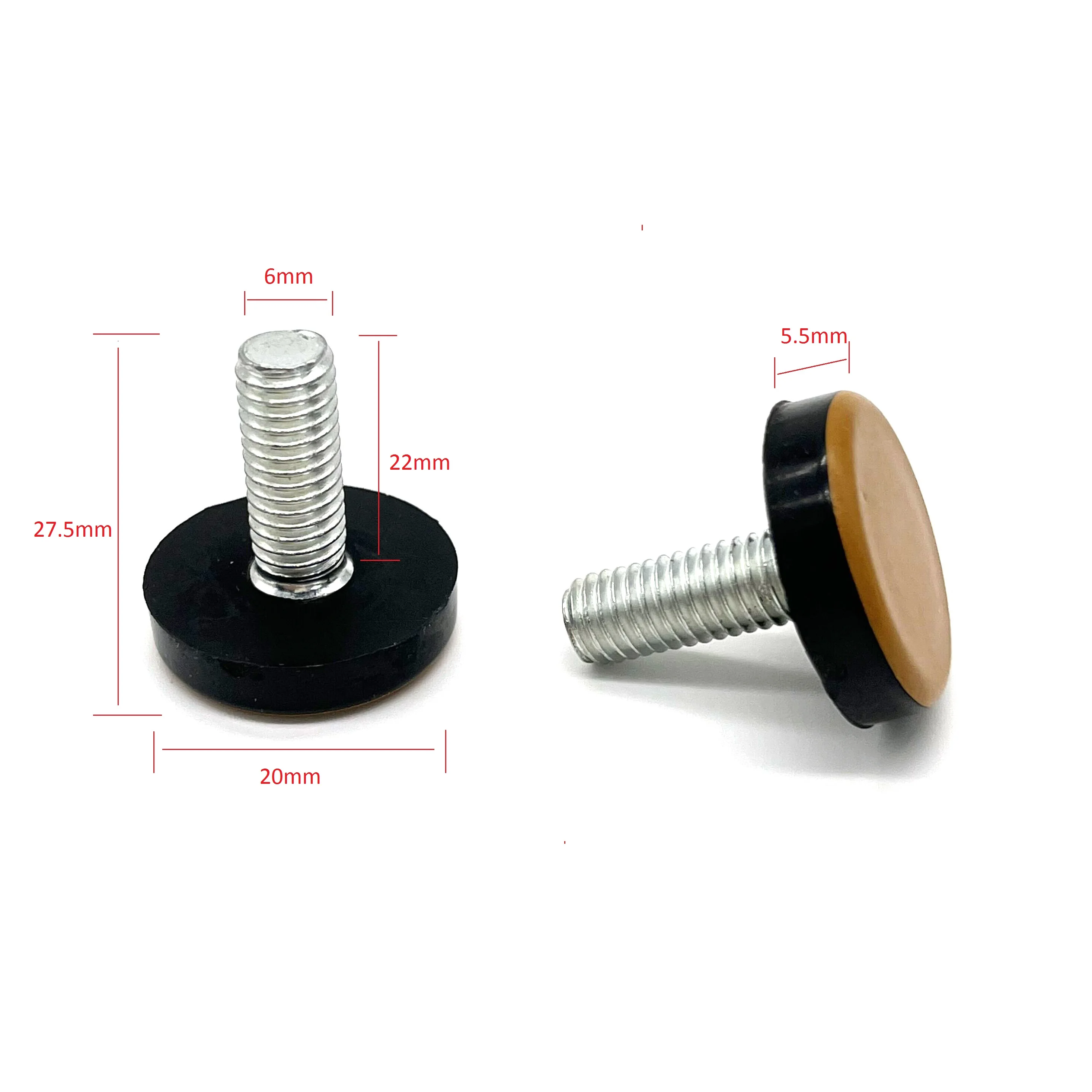 Easy Move Protector Floor PTFE Furniture Sliders Screw on Plastic Glides for Chair Legs