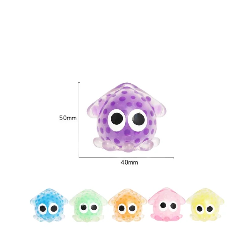 Hot selling mini mochi animal toy sets Cheap Water Filled Beads Squishy Manufacturer Squishy Stuffed Animal Octopus Squishy Toy