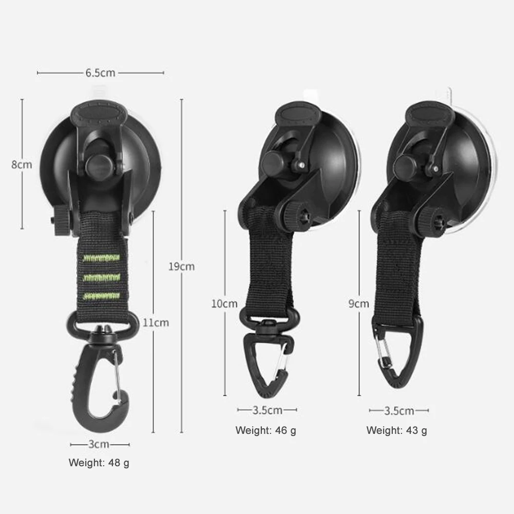 Outdoor Suction Cup Anchor Securing Hook Tie Down Camping Tarp As Car Side Awning Pool Tarps Tents Multi-Purpose Hook