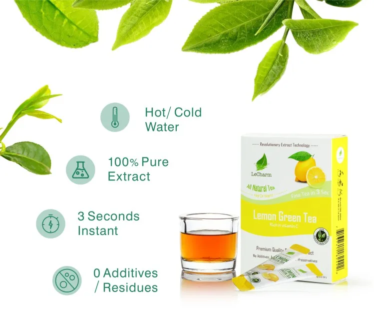 High grade fruit tea lemon ice green tea for EU/US market -100% natural tea crystal