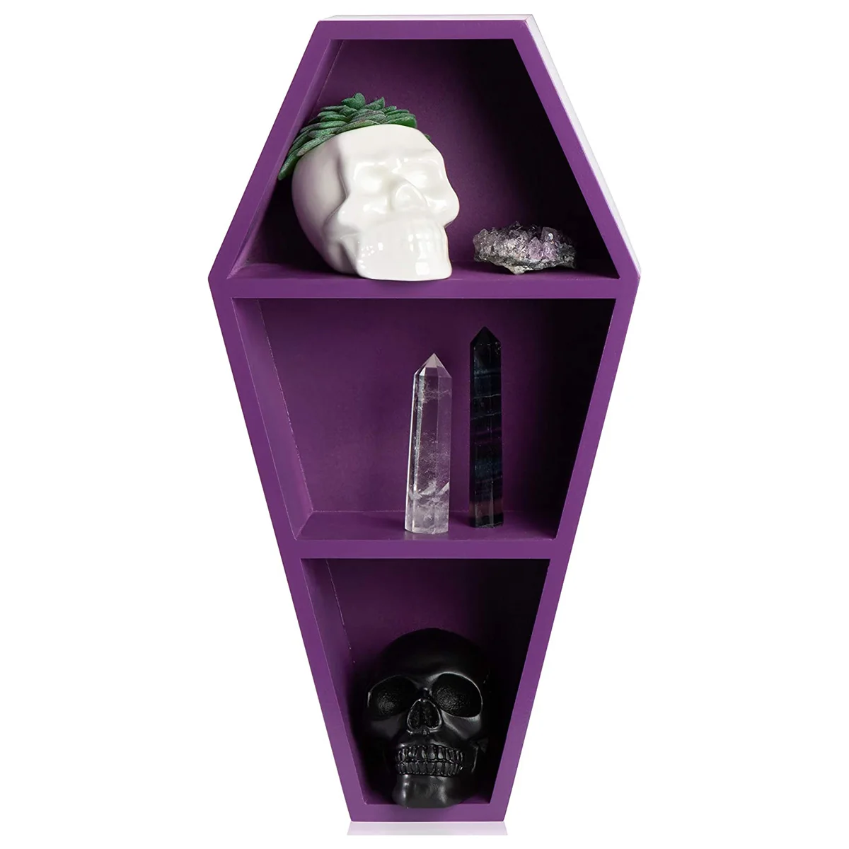 Home Decor Wall Hanging Wooden Shelf Coffin Shelf for Wall or Table Top