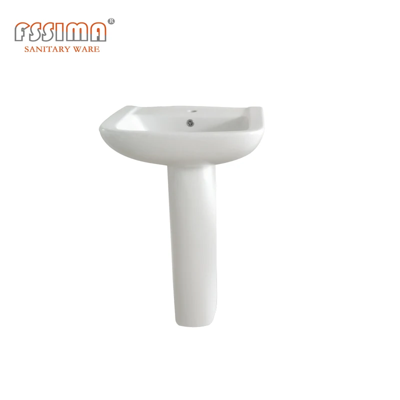 Bathroom sanitary ware square sink basin white ceramic wash basin
