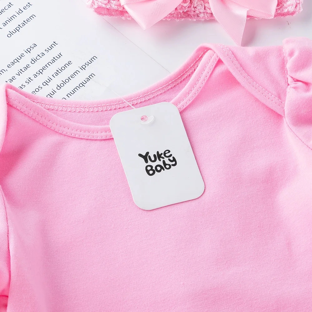 Летнее платье принцессы с коротким рукавом дизайнерское детское Onsie комбинезоны кружевное для девочек пушистая балетная юбка-пачка Детский комплект