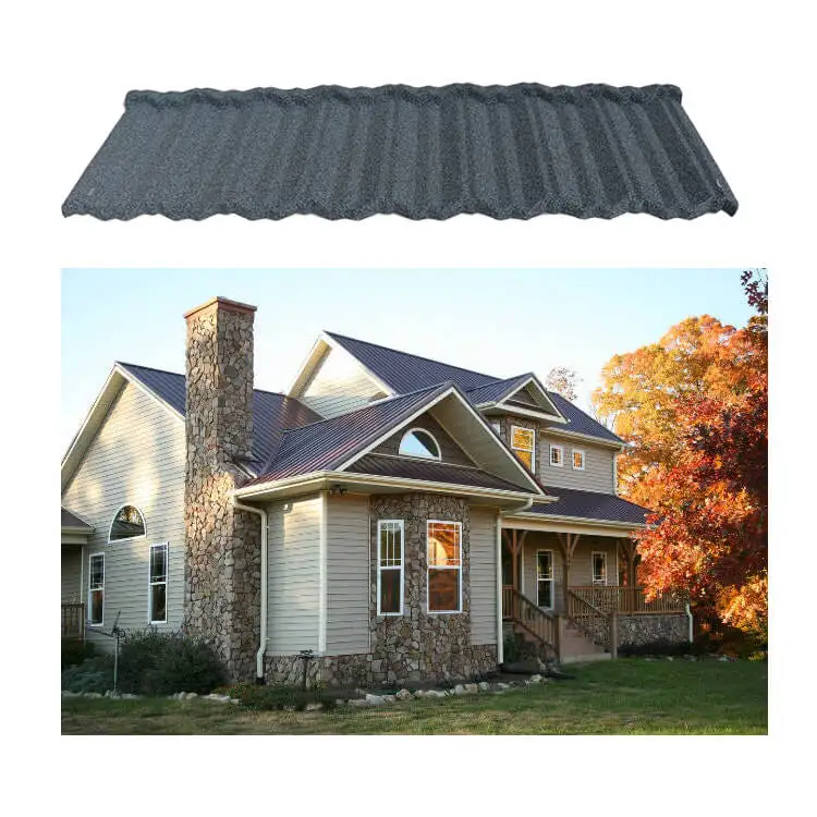 50 Years Warranty Aluminized Galvanized Architectural Multicolor Home Roofing Tile is Metal Roofing Tile