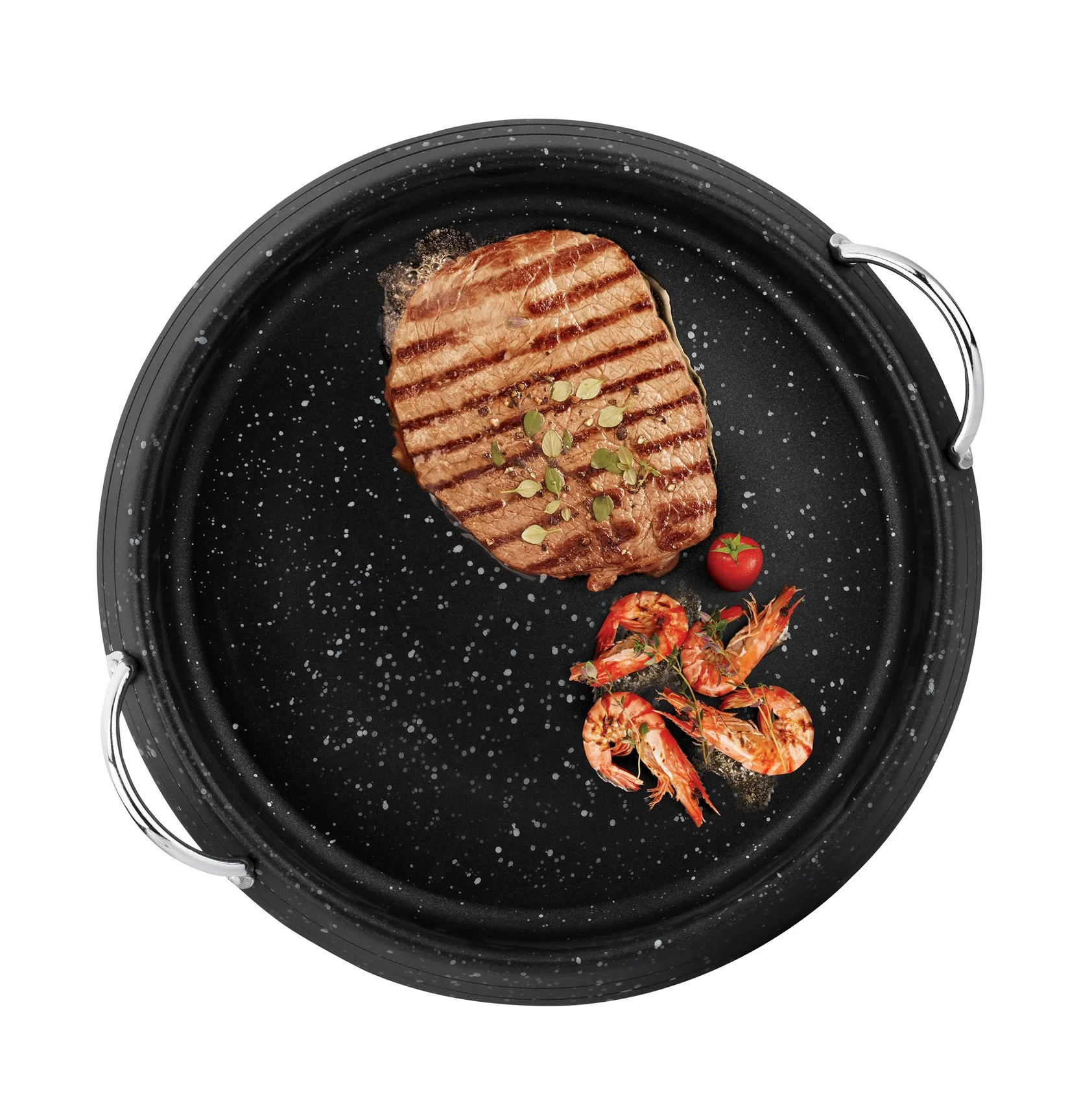 Camping Grilling Pan for Car Multifunctional Portable Aluminum Round Non-stick Stone Metal Outdoor Grill Glass Cover Support <1L