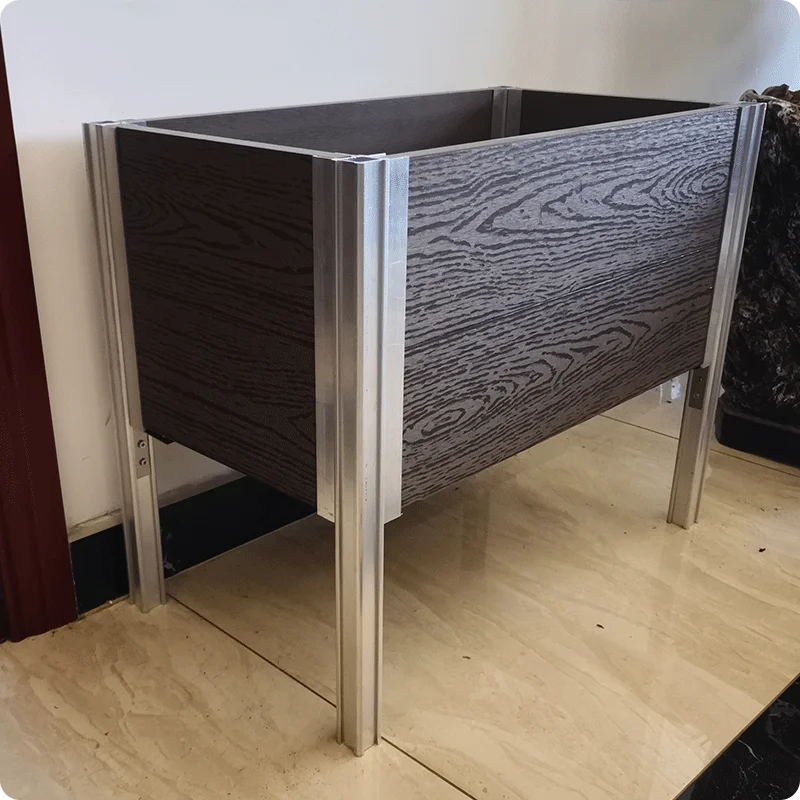 easy installation Most Popular Flower Wpc Raised Garden Bed Box Diy Composite Wood Planter with low price