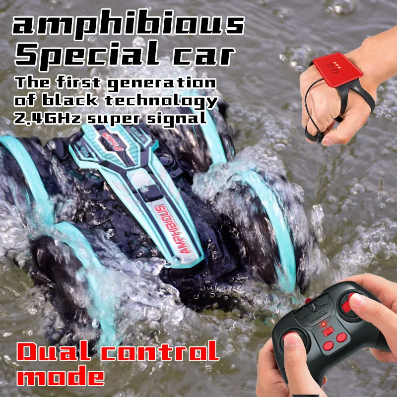 4WD amphibious stunt vehicle 2.4G double-sided Radio-controlled car all terrain off-road vehicle