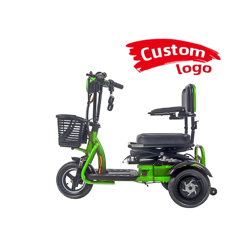 High Quality And Low Price Tricycle Electric Scooter With Basket Electric Tricycle Adults Small Pedicab Seat Folding