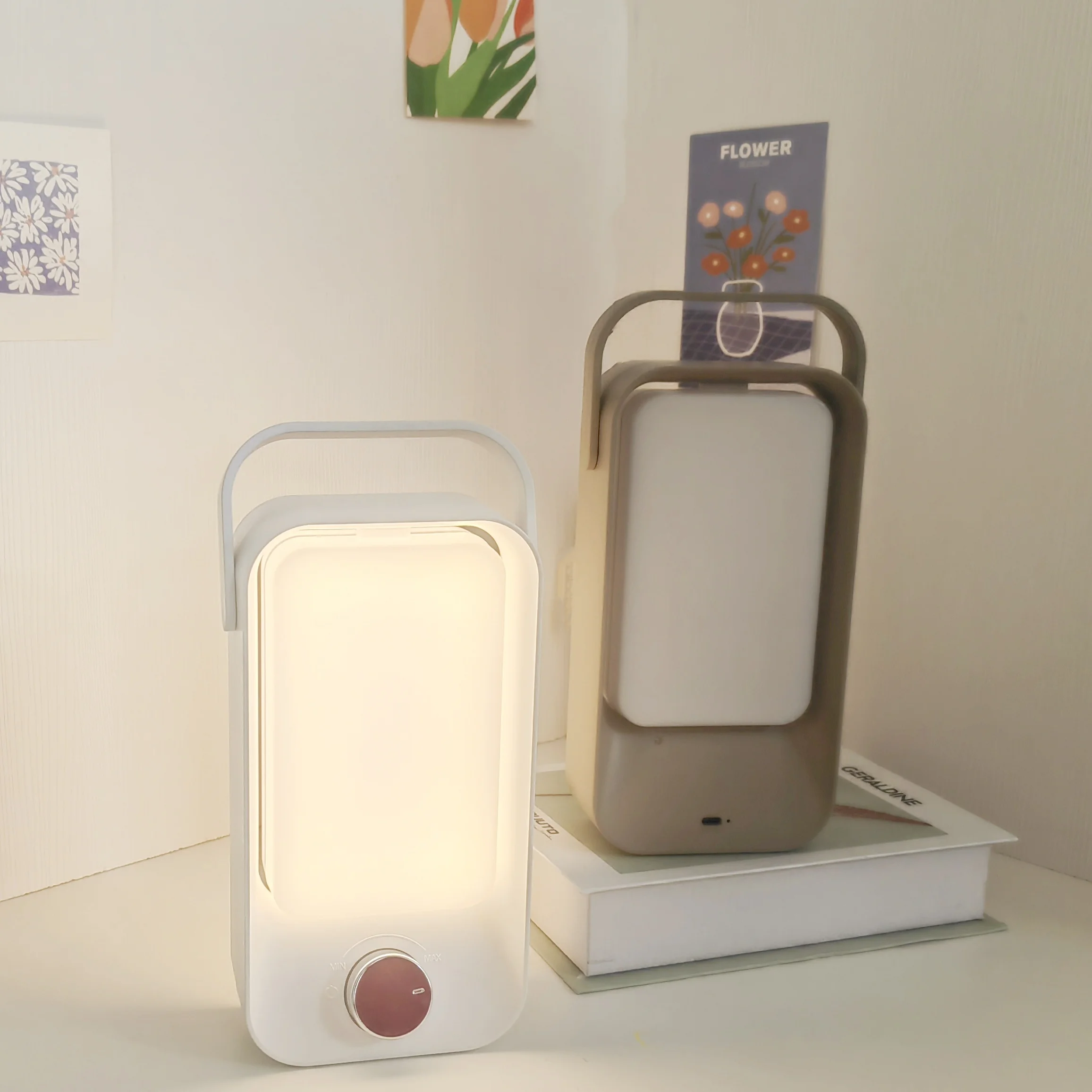 Mini Rechargeable Retro LED Bedside Table Lamp Camping Lamp with Desk Light Guangdong