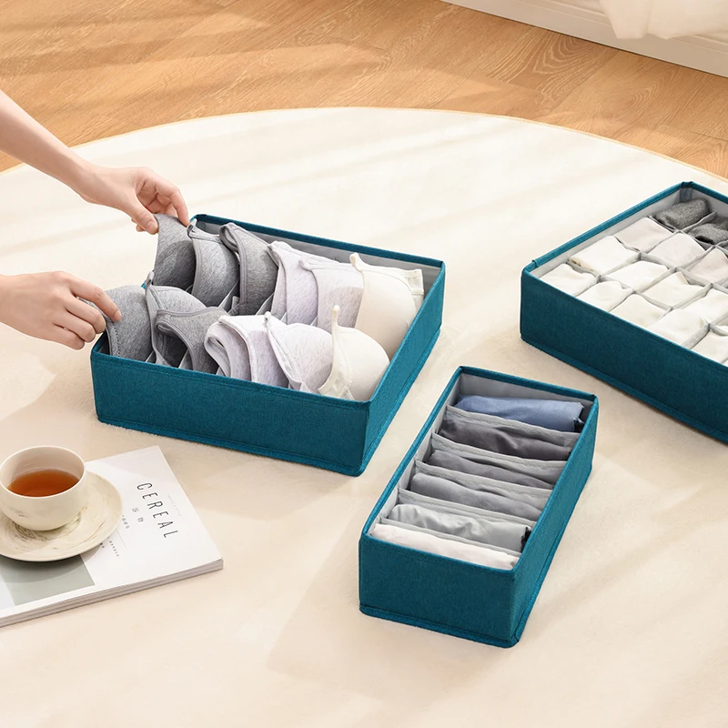 24 compartment storage box socks underwear minimalist style home storage box