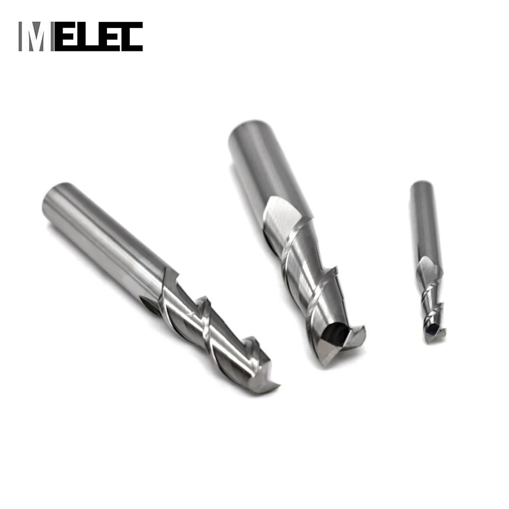 Фреза из твердого сплава с 2 канавками MELEC aluminium hrc55 D20 * 45 * D20 * 100 мм