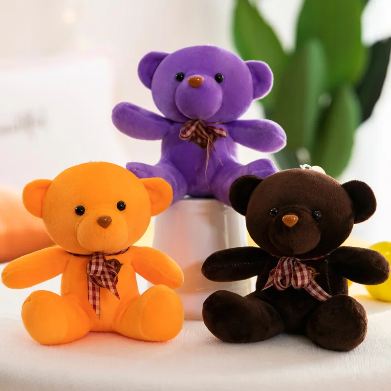 Free Shipping 7inch 20cm Colorful Soft Doll Octopus Bear Stuffed & Plush Toy Animal For Grab Machine Doll