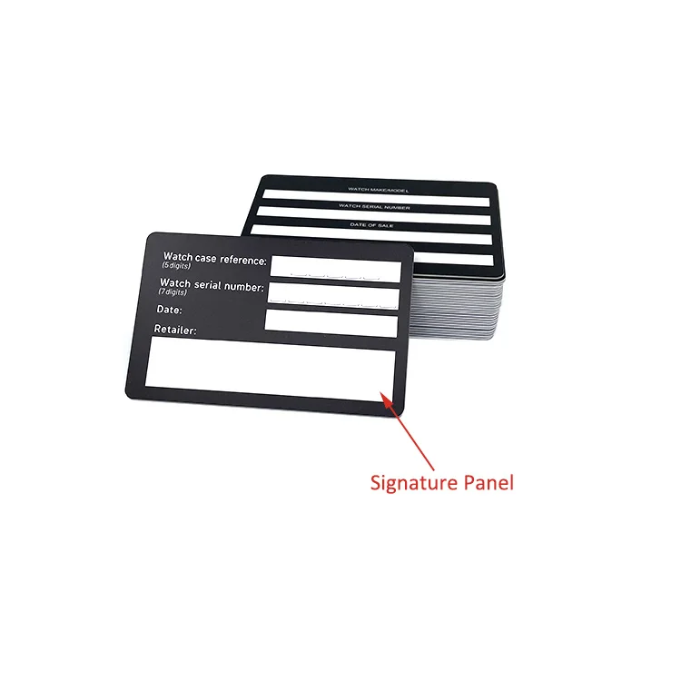 Free Design PVC Guarantee Card Membership VIP Certificate Authenticity Card With Barcode QR Code