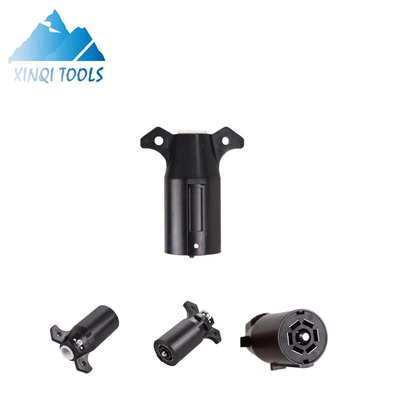 XINQI American 12V Plastic 7  Pin Trailer Convertor Adapter Trailer Wiring Connector Towing Plug And Sockect