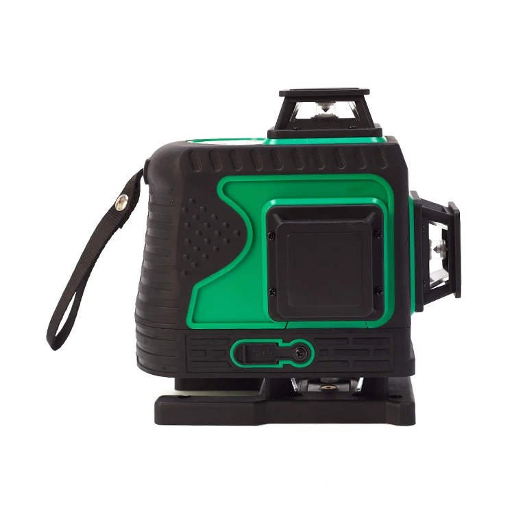 Зеленый свет 16 линий 4D 360 градусов вращающийся инфракрасный лазерный измеритель уровня и линия набор метра