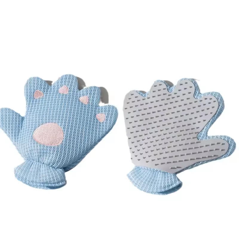 Pet Grooming Gloves Pet Mess-Free Grooming Mitt for Dogs Cats Rabbits Horses with Long Pet Hair