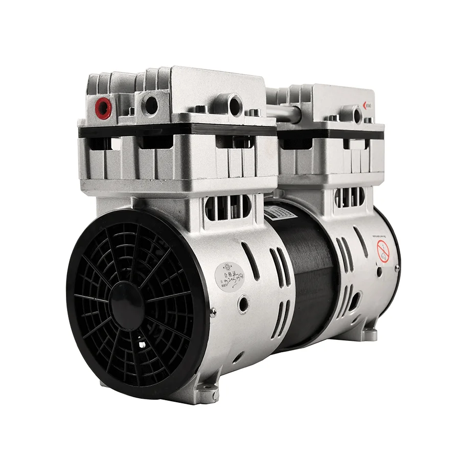 Низкий уровень шума Портативный 220V 120L/мин-98kpa Twin пистон воздушный насос всасывания безмасляный вакуумный
