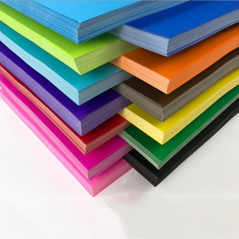 11*14 inch size grey violet 180gsm Double Color Origami Paper Custom Size Square Colorful Paper For Diy Crafts Paper