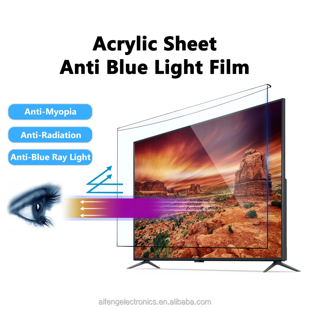 Wholesale TV Screen Protector for 55 Inch Anti Blue Light Glare Scratch Film Compatible with SHARP SONY Samsung Hisense LG
