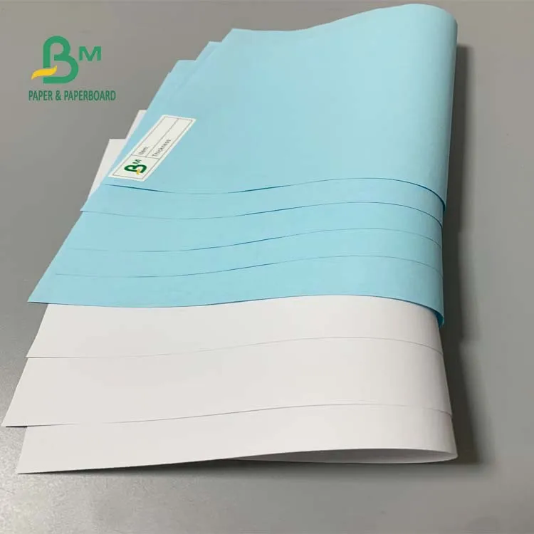  70 x 100cm White Pink Blue 15lb Universal Carbonless Paper For Invoice