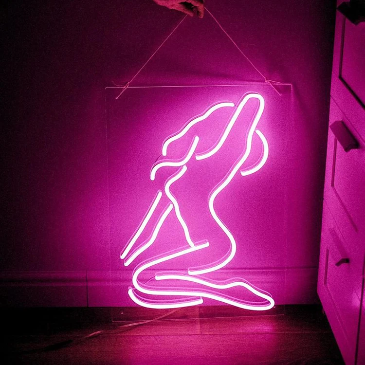 Waterproof Sexy Women Wall Sign Led Neon bar Sign Girl Body led light neon sign Flex Led Neon
