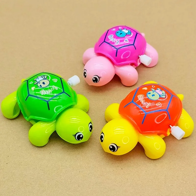 Wholesale Cartoon Animal Turtle Wind Up Toys Promotion Plastic Clockwork Toy