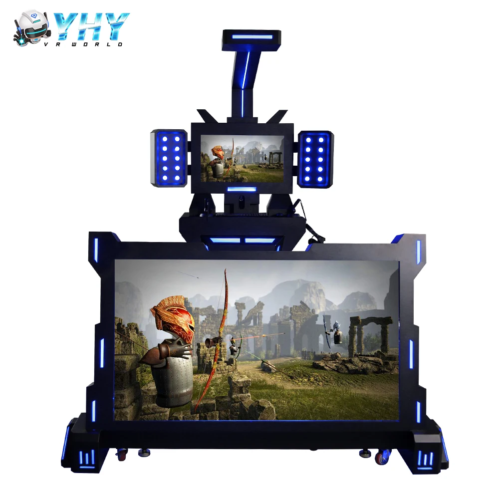 YHY 65 Inches Screen Over 60 Games Play Station Vr Machine 9D Virtual Reality Shooting Dance Music Game Machine Vr Stand