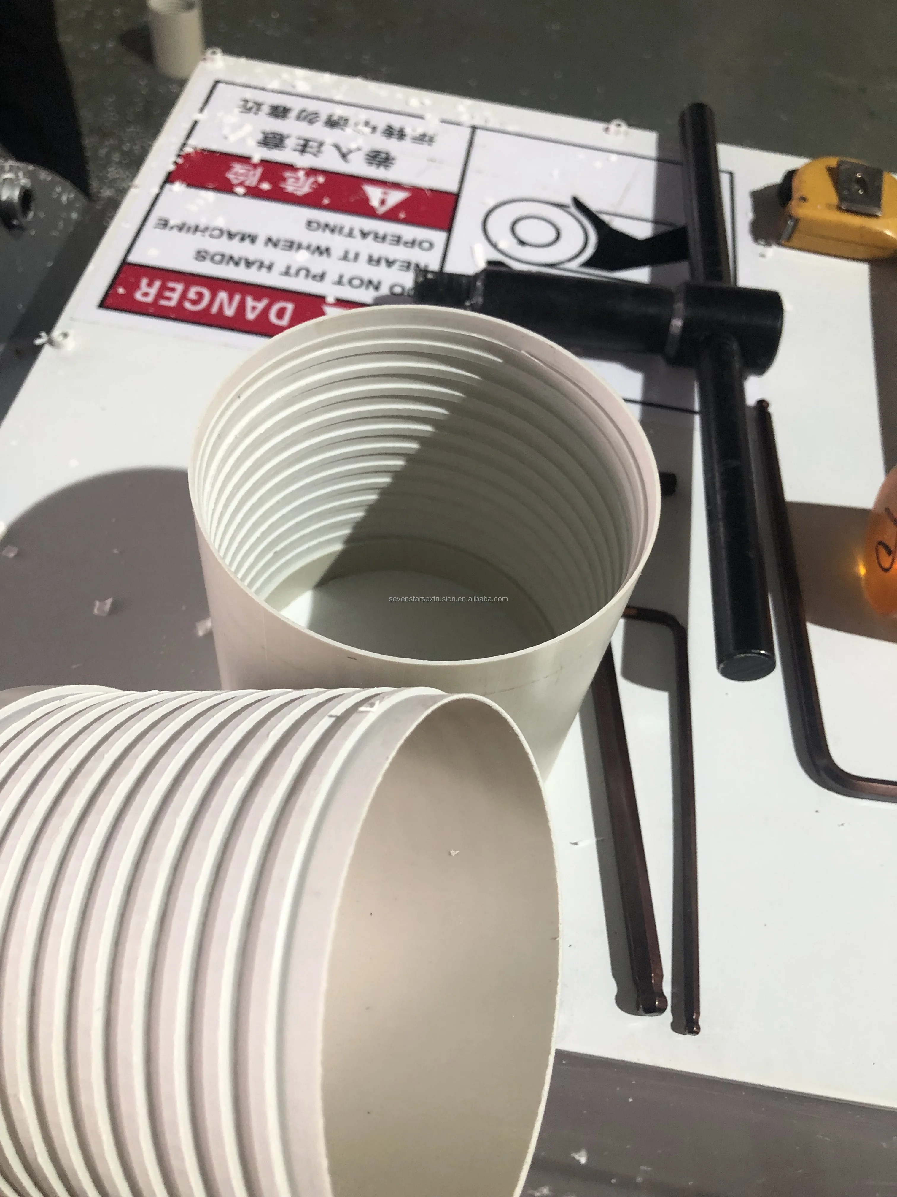 Plastic PVC Drill Pipe Threading Machine