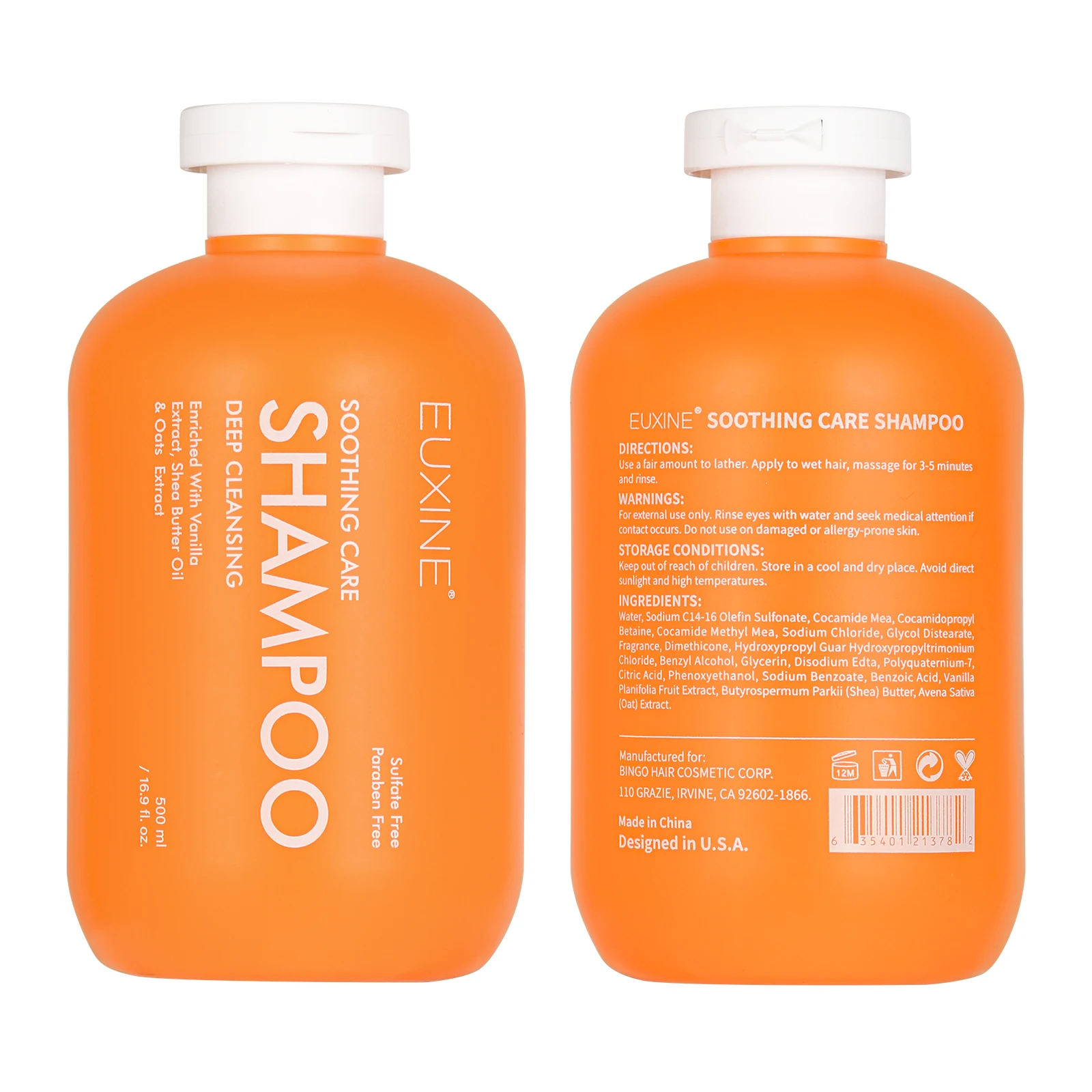 EUXINE Wholesale Price Keratin Detangles Protecting Hair Conditioner Organic Shea Butter Extract Shampoo