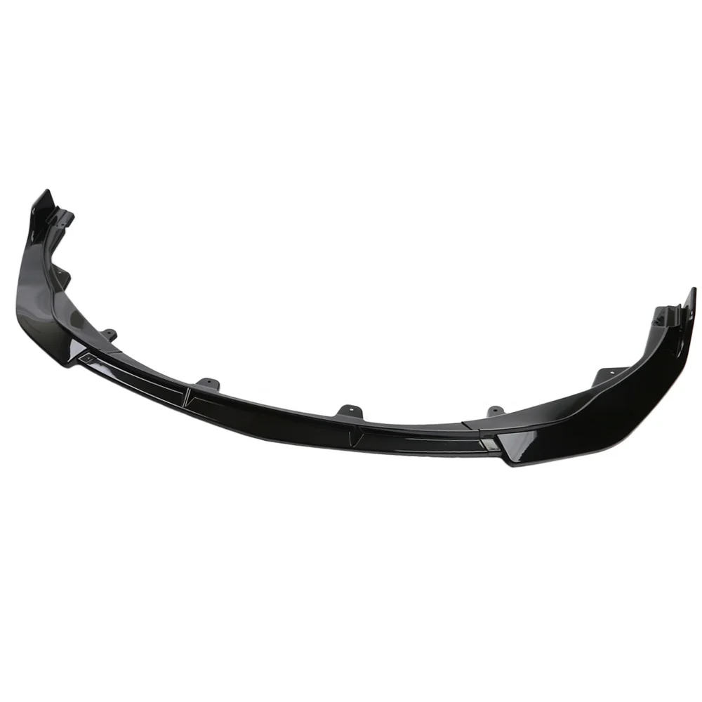 Комплект для кузова переднего бампера автомобиля, спойлер, губа, комплект из 3 предметов, глянцевый черный, совместимый с 2020-2021 Toyota Corolla LE XLE