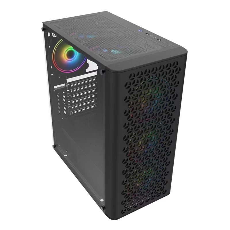 Высококачественный популярный ATX Gabinete Gamer PC чехол для настольного компьютера игровой с закаленным стеклом