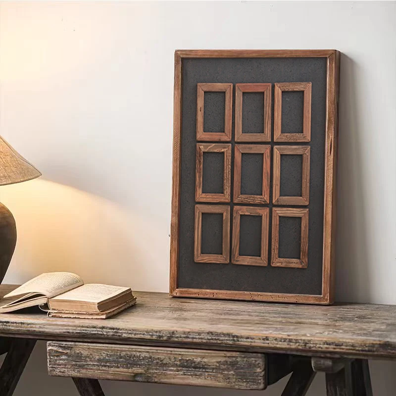 Художественный дизайн настенный Декор квадратная картина деревянная рамка для интерьера гостиной спальни украшения дома стены