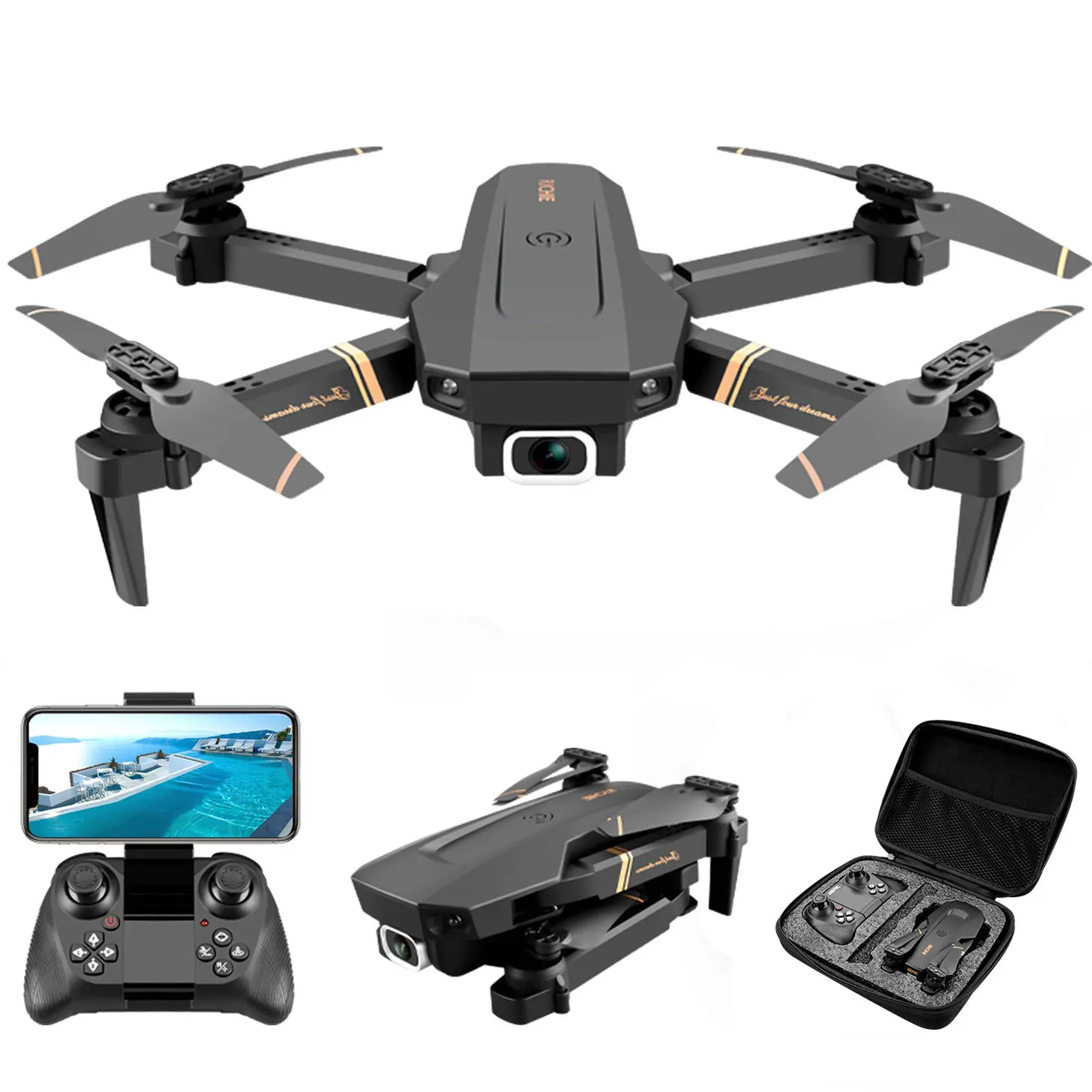 4DRC V4 RC drone 4k WIFI live video FPV 4K/1080P drones with HD 4k Wide Angle profesional Camera quadrocopter dron TOYs