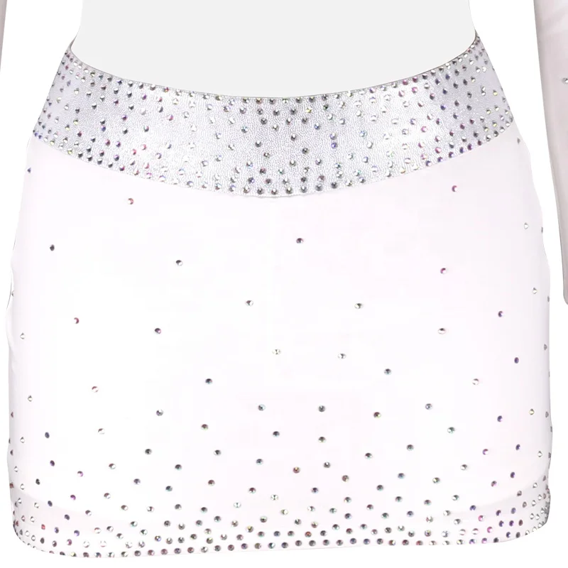 OEM Factory Direct Supply White Cheerleading Uniform Custom Cheer Practice Wear Dance Uniforms For Adults