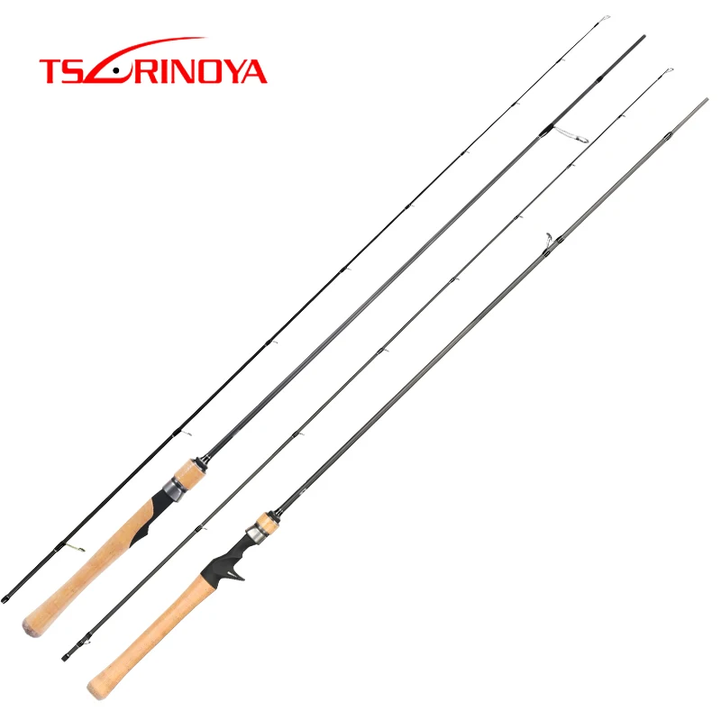 TSURINOYA Ultrelight Fishing Rod DRAGON 1.89/1.98/2.04/2.1m MF L Casting Spinning Carbon 2 Section Rod Lure Weight 2-10g