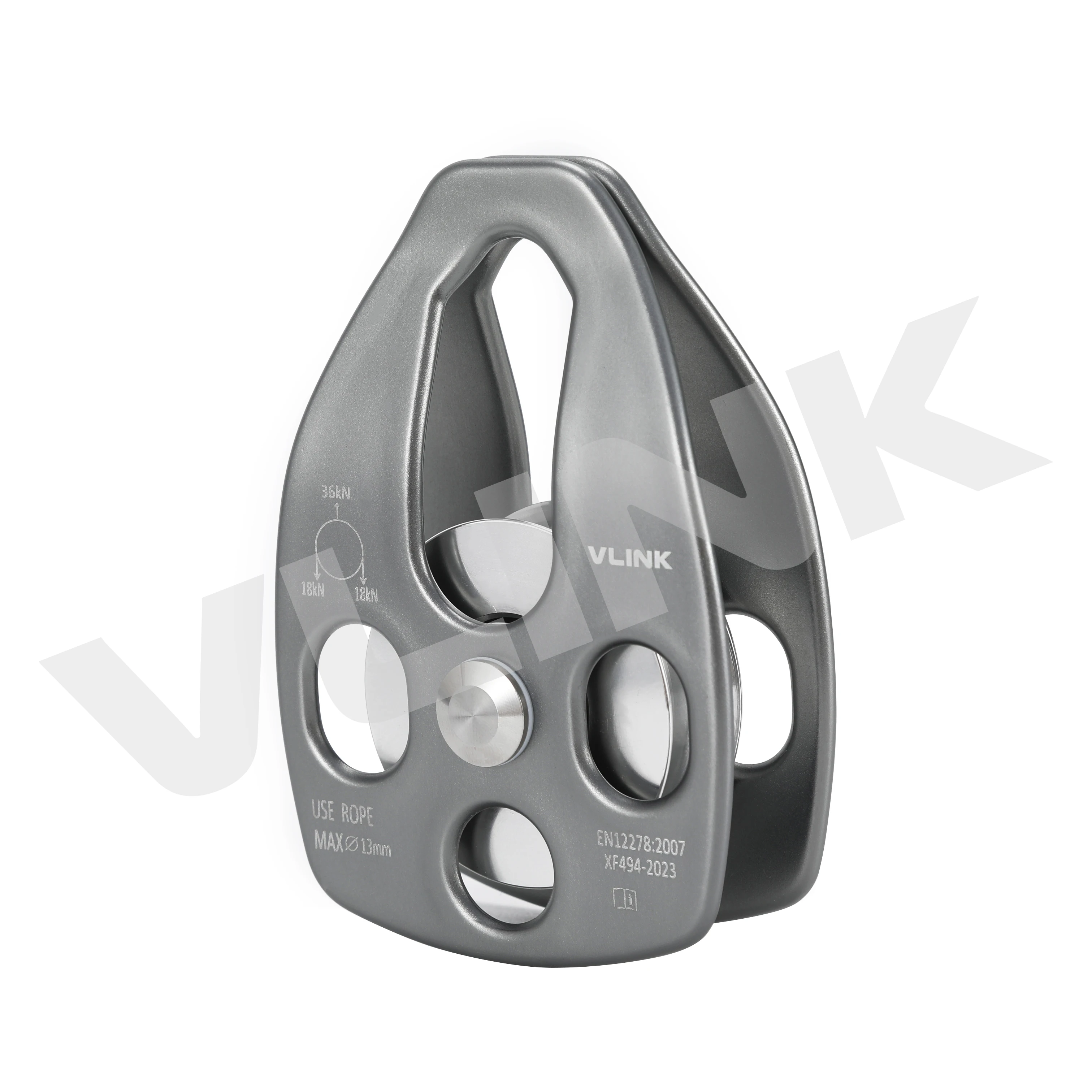 Rescue Aluminum Ball Bearing Large Single Pulley for Climbing