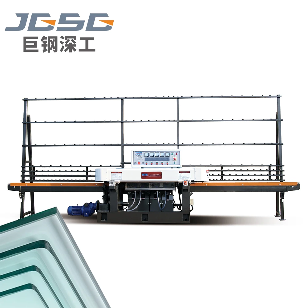 JZM9325 Glass Edger Provided Engine Washing Machine Glass Edge Polishing PLC Control Glass Edging Machine