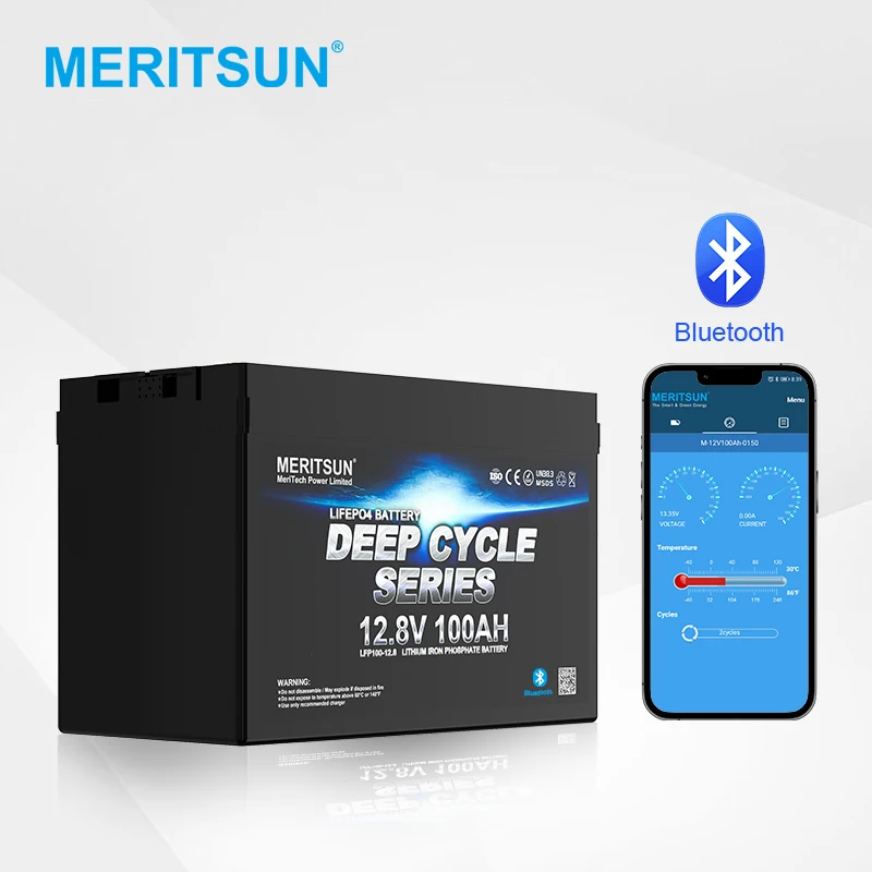 Аккумуляторная батарея Meritsun 12 В 24 48 Lifepo4 200ah 280ah 300ah 310ah 320ah литиевая BMS для RV Home Power Boat Ups