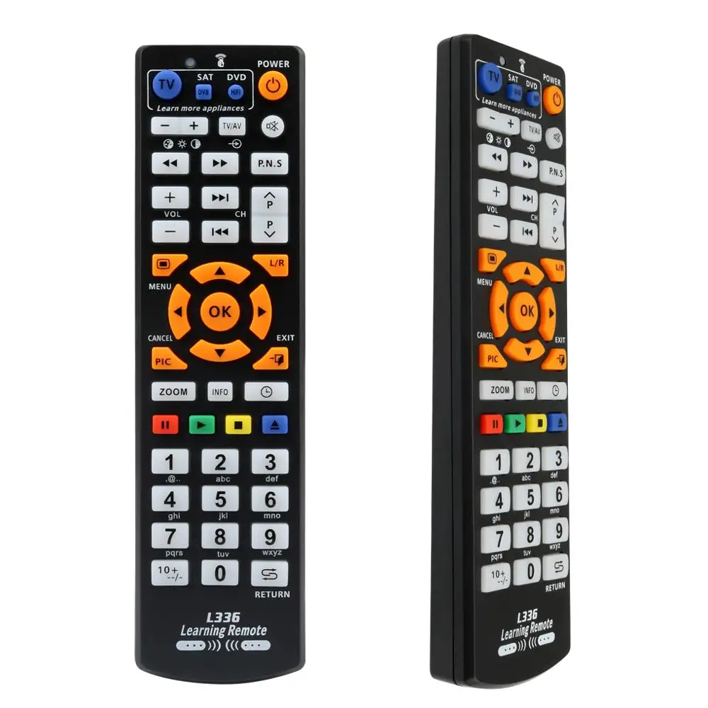 Universal Smart IR Remote Control with learn function, 3 pages controller copy for TV STB DVD SAT DVB HIFI TV BOX, L336