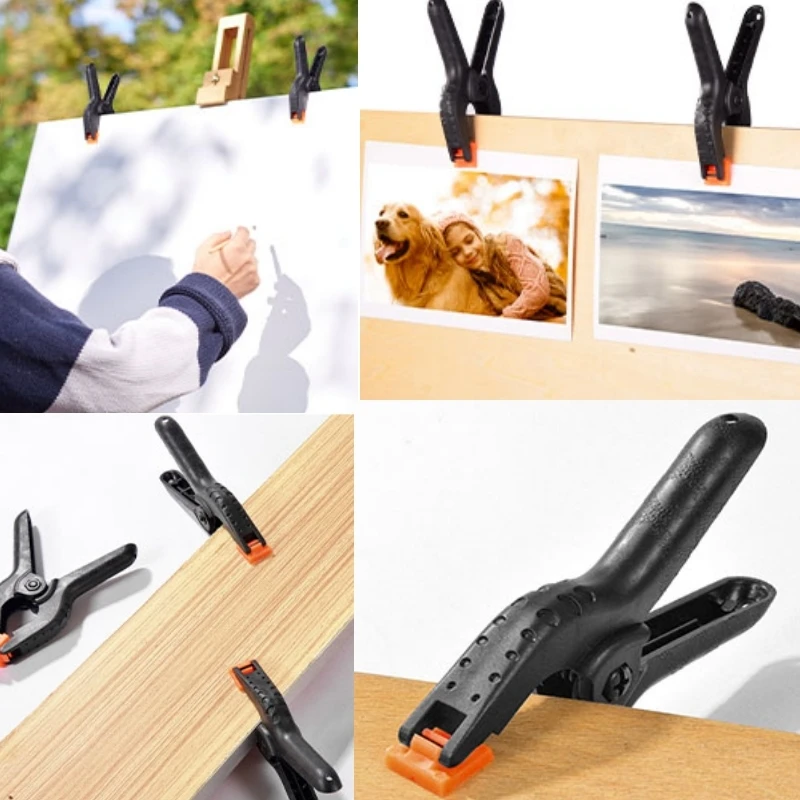 5.24cm/20.32cm C-Clamp Heavy Duty Nylon Ratchet Spring Clamps Photo Studio Light Background Clip Backdrop Clips Clamps