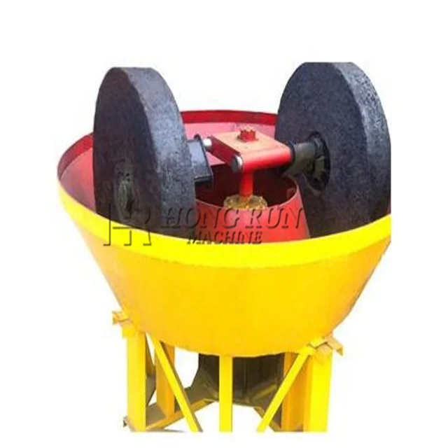 Factory Price High Quality Diesel Engine Mining Equipment Copper Mine Ore Gold Milling Wet Pan Mill Machine