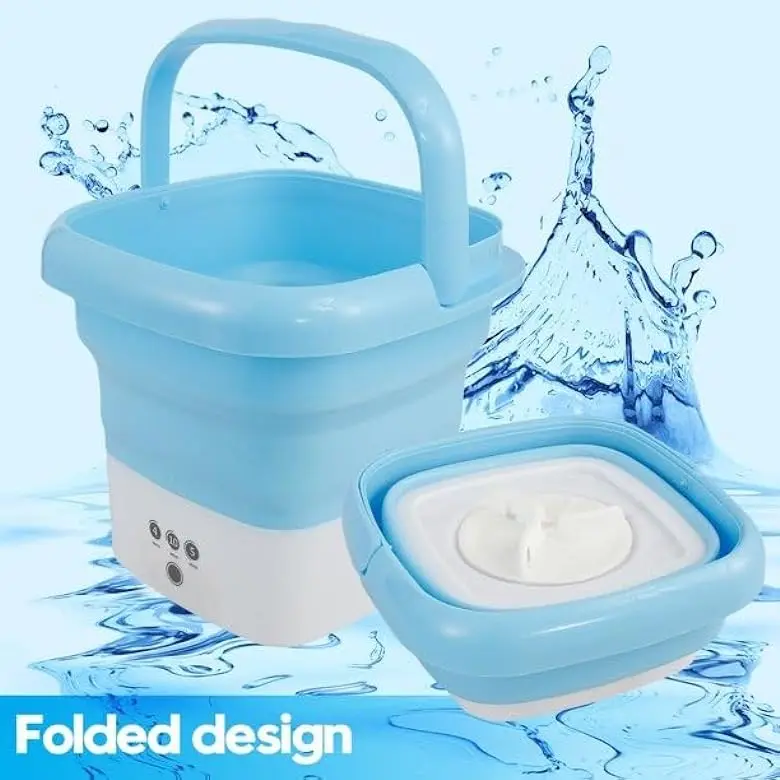 In stock Silicone Electric Mini Foldable Washing Machine Mini Washing Machine Portable For Traveling