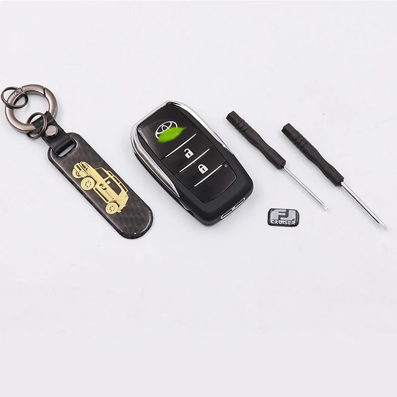 Folding Key Shell Folding Key Case  Key Case Key Chain Key Ring For Toyota FJ Cruiser