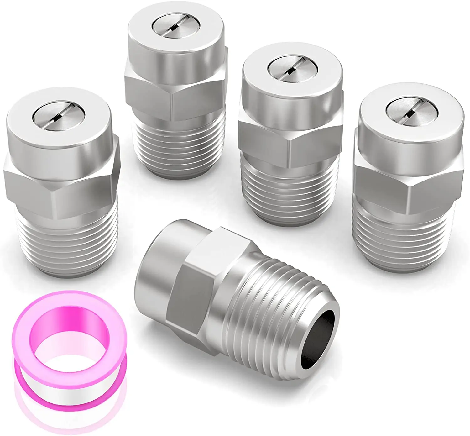 Stainless steel nozzle Full cone nozzle High pressure atomizing nozzle for car washer